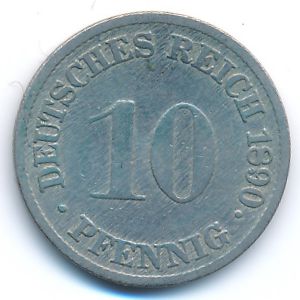 Германия, 10 пфеннигов (1890 г.)