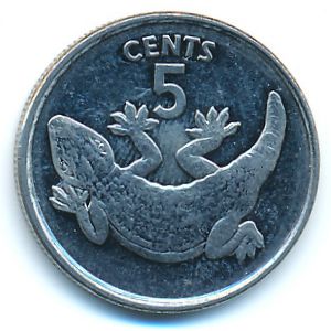 Kiribati, 5 cents, 1979
