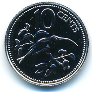 Belize, 10 cents, 1980
