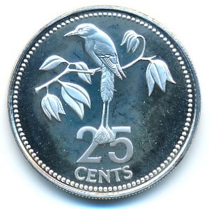 Belize, 25 cents, 1979