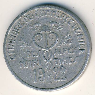 Приморские Альпы., 5 сентим (1922 г.)