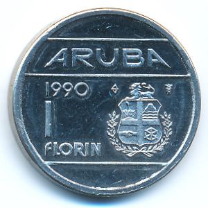 Аруба, 1 флорин (1990 г.)