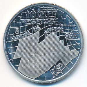 Испания, 1000 песет (1998 г.)