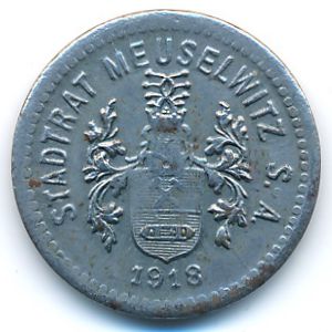 Мойзельвиц., 5 пфеннигов (1918 г.)