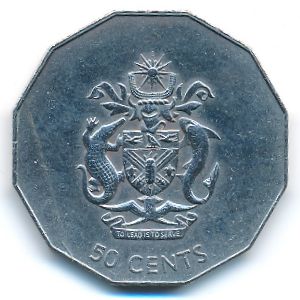 Соломоновы острова, 50 центов (1990 г.)