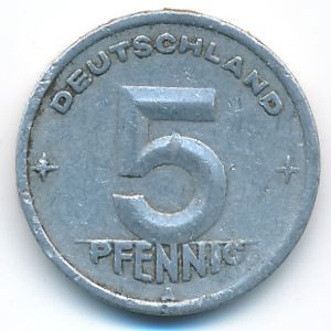 ГДР, 5 пфеннигов (1948 г.)
