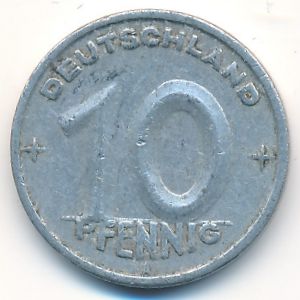 German Democratic Republic, 10 pfennig, 1948