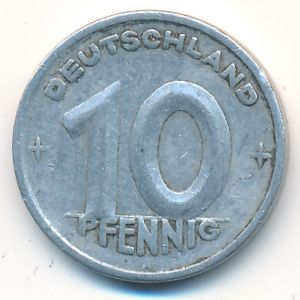 ГДР, 10 пфеннигов (1948 г.)