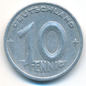 ГДР, 10 пфеннигов (1948 г.)