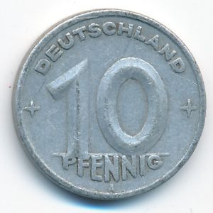 German Democratic Republic, 10 pfennig, 1948
