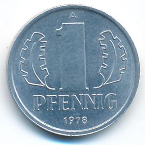 ГДР, 1 пфенниг (1978 г.)
