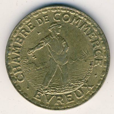 Эврё., 1 франк (1922 г.)