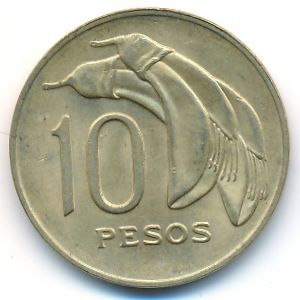 Uruguay, 10 pesos, 1969