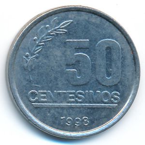 Уругвай, 50 сентесимо (1998 г.)