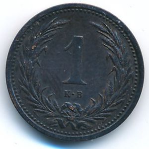 Венгрия, 1 филлер (1895 г.)