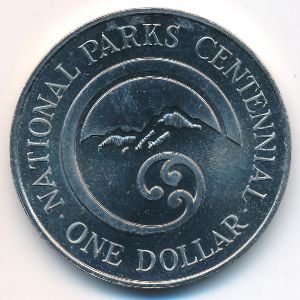 New Zealand, 1 dollar, 1987