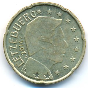 Люксембург, 20 евроцентов (2014 г.)