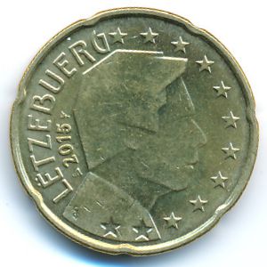 Люксембург, 20 евроцентов (2015 г.)