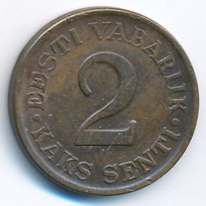 Эстония, 2 сента (1934 г.)
