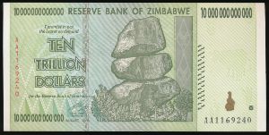 Зимбабве, 10000000000000 долларов (2008 г.)