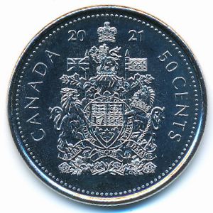 Canada, 50 cents, 2021