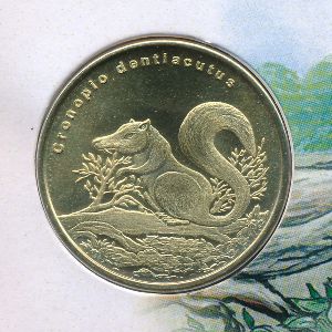 Остров Биоко., 5 долларов (2021 г.)