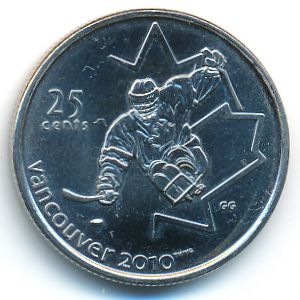 Canada, 25 cents, 2009