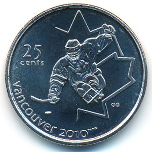 Канада, 25 центов (2009 г.)