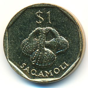 Fiji, 1 dollar, 1995
