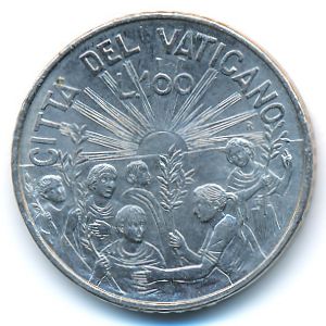 Ватикан, 100 лир (1999 г.)