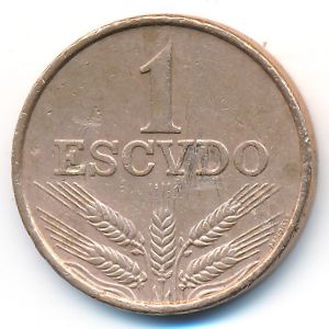 Португалия, 1 эскудо (1974 г.)