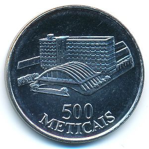 Mozambique, 500 meticals, 1994