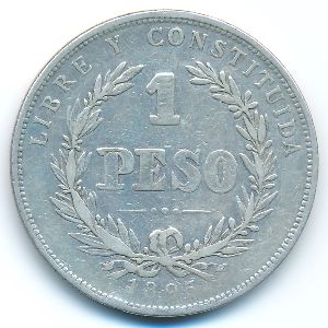Уругвай, 1 песо (1895 г.)