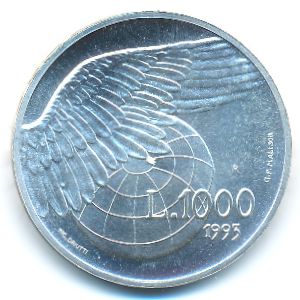 San Marino, 1000 lire, 1993
