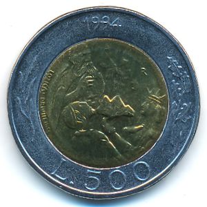 San Marino, 500 lire, 1994