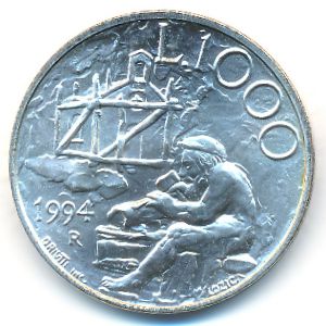 Сан-Марино, 1000 лир (1994 г.)