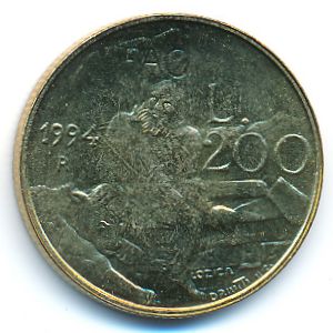 Сан-Марино, 200 лир (1994 г.)