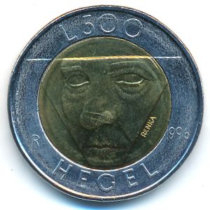 San Marino, 500 lire, 1996