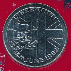 Falkland Islands, 50 pence, 1982