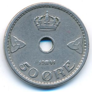 Норвегия, 50 эре (1941 г.)