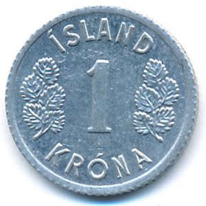 Iceland, 1 krona, 1978