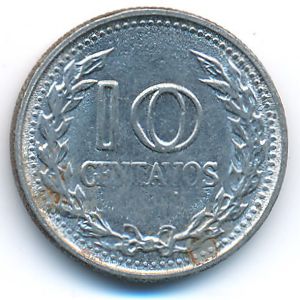 Колумбия, 10 сентаво (1973 г.)