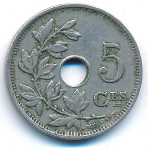 Бельгия, 5 сентим (1922 г.)