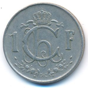 Luxemburg, 1 franc, 1953