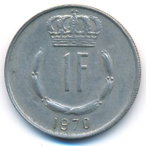 Luxemburg, 1 franc, 1970