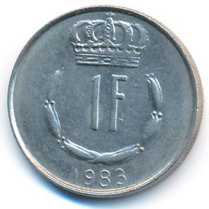 Luxemburg, 1 franc, 1983