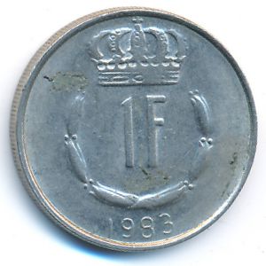 Luxemburg, 1 franc, 1983