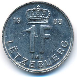Люксембург, 1 франк (1988 г.)