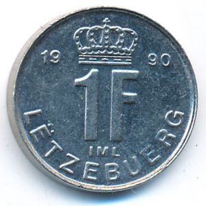 Люксембург, 1 франк (1990 г.)