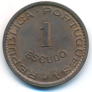 Timor, 1 escudo, 1970